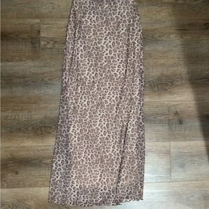 See You Monday Animal Print Maxi Skirt